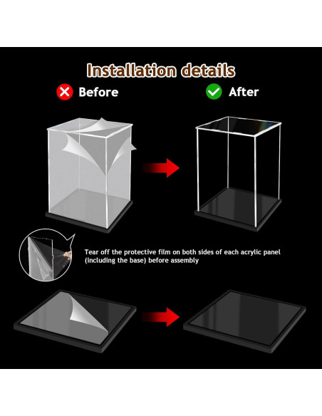 Caja de Exhibición Acrílica XINISS 30x15x25 cm para Coleccionables Caja de Exhibición Acrílica XINISS 30x15x25 cm para Coleccionables