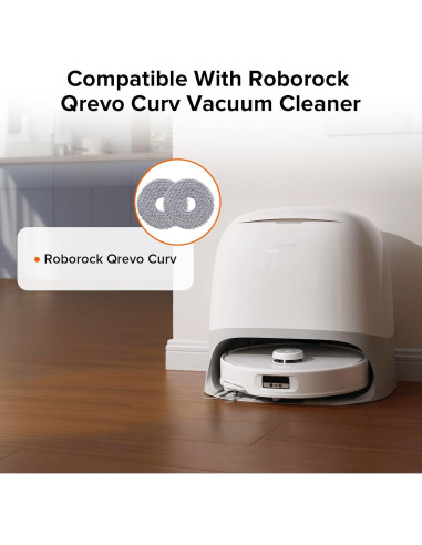 Paquete de 4 Paños de Microfibra Roborock para Mopa Qrevo