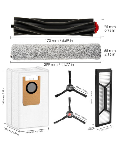 Kit de Accesorios COWINORY para Aspiradora Eufy Omni S1 Pro - 20 Piezas