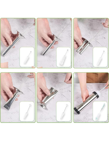 Pistola para Jerky MTOGALT de Acero Inoxidable 2LB 12 Piezas