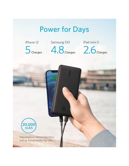 Cargador Portátil Anker PowerCore 20000mAh USB-C 20W Cargador Portátil Anker PowerCore 20000mAh USB-C 20W
