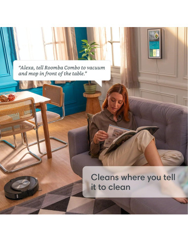 Robot Aspirador y Mopa iRobot Roomba Combo j7+ Autovaciable