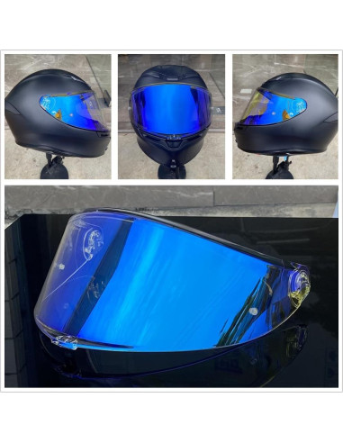 Visera K6 para casco AGV K6S - Revo Claro Azul-Día/Noche