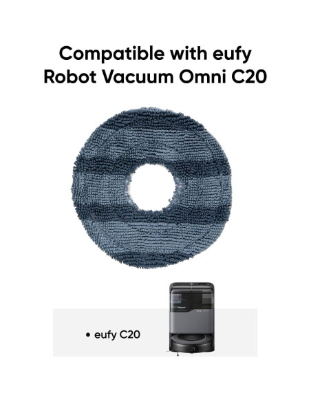 Almohadillas de Reemplazo eufy para Aspiradora C20 Omni - 2 Unidades Almohadillas de Reemplazo eufy para Aspiradora C20 Omni - 2 Unidades