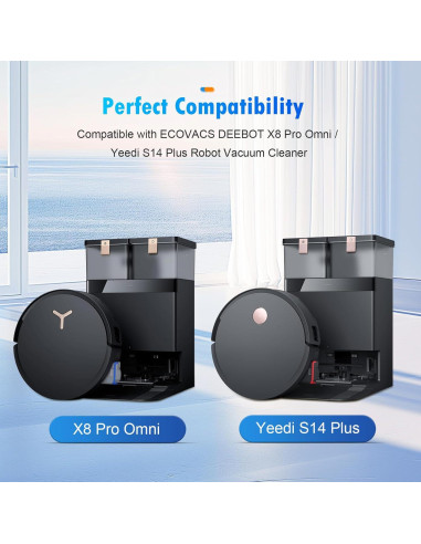 Kit de Accesorios 20 Piezas para ECOVACS DEEBOT X8 Pro y Yeedi S14