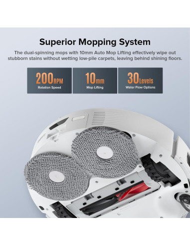 Aspiradora Robot Roborock Qrevo Edge S5A con Mopa y Cepillo de Goma