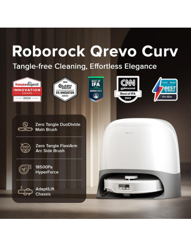 Reemplazo Cepillos Roborock Qrevo Curv - Sin Enredos