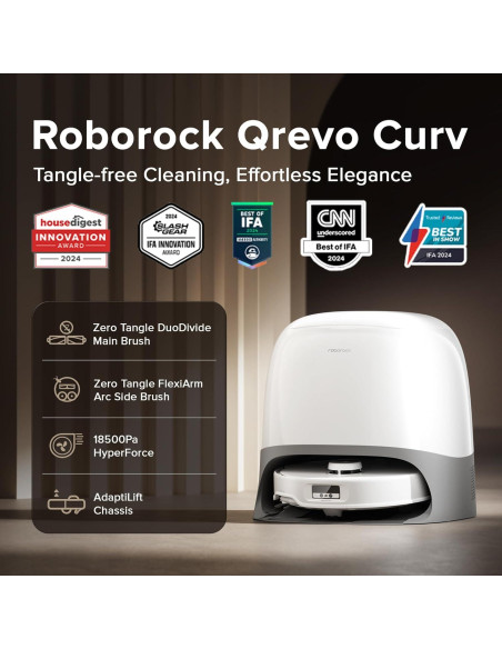 Reemplazo Cepillos Roborock Qrevo Curv - Sin Enredos Reemplazo Cepillos Roborock Qrevo Curv - Sin Enredos