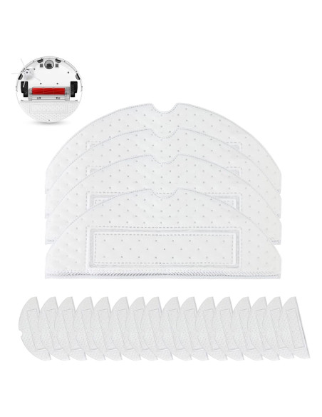 20 Paños de Mopa desechables Pilipane para Roborock S7/T7S 20 Paños de Mopa desechables Pilipane para Roborock S7/T7S