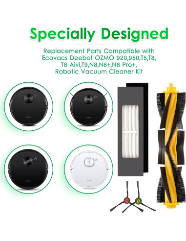 Repuestos para Aspiradora Robot Ecovacs DEEBOT N10 T8 - 10 Piezas