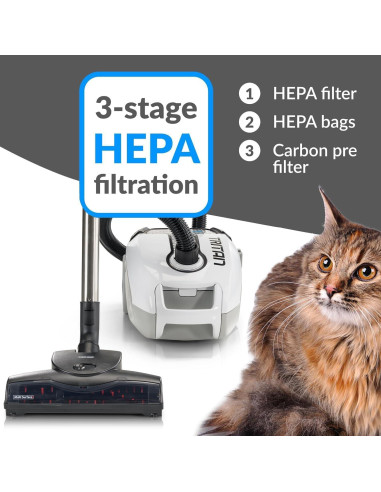 Aspiradora de Cilindro Prolux Tritan 1440W HEPA para Mascotas