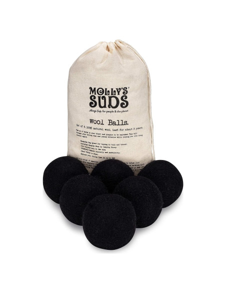 Bolas de Secado de Lana Molly's Suds | Juego de 6 | Hipoalergénico Bolas de Secado de Lana Molly's Suds | Juego de 6 | Hipoalergénico