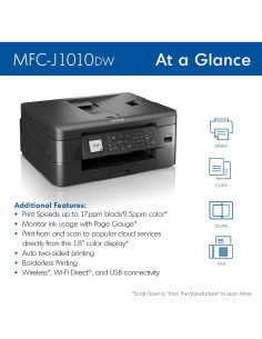 Impresora Brother MFC-J10 3-en-1 Inalámbrica Color 9.5 ppm 2