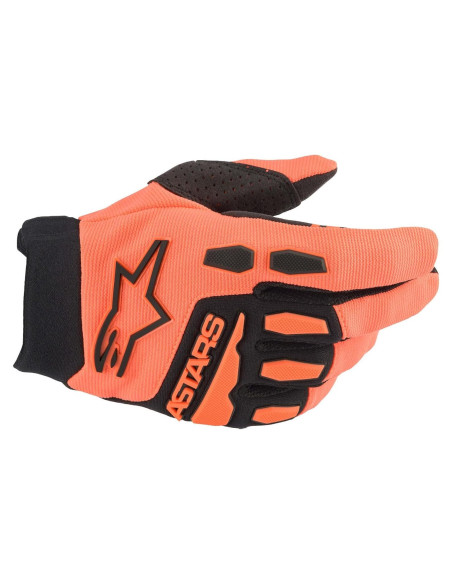 Guantes Alpinestars Full Bore Joven Pequeño Naranja/Negro Guantes Alpinestars Full Bore Joven Pequeño Naranja/Negro