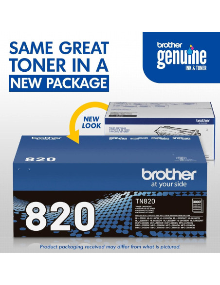 Cartucho de Tóner Brother TN-820 Negro - 3000 Páginas Cartucho de Tóner Brother TN-820 Negro - 3000 Páginas