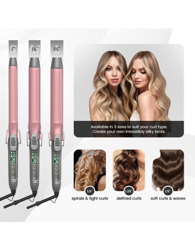 Rizador de Cabello Fromosa 1 Pulgada Cerámica Turmalina LCD