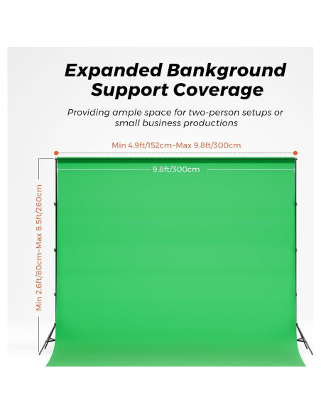 Kit de Iluminación Profesional VK40 con Fondo Verde 3x3m Kit de Iluminación Profesional VK40 con Fondo Verde 3x3m