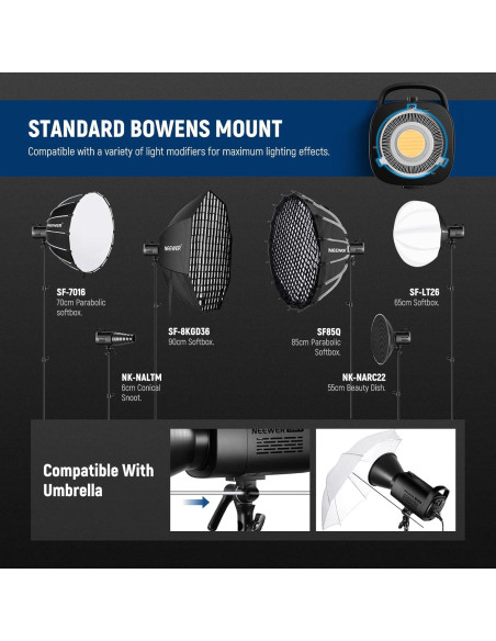 Luz de Video LED NEEWER CB60B 70W Bi Color 2700K-6500K Luz de Video LED NEEWER CB60B 70W Bi Color 2700K-6500K