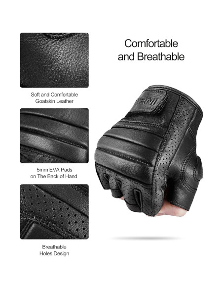 Guantes de Moto INBIKE de Piel de Cabra Transpirables XL Guantes de Moto INBIKE de Piel de Cabra Transpirables XL
