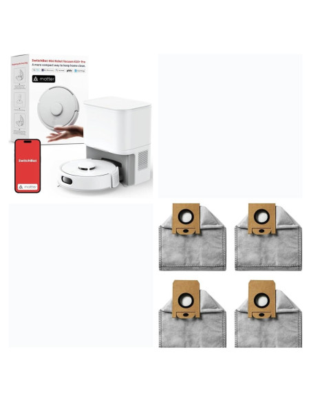 Aspiradora Robot SwitchBot K10+ Pro Compacta con 4 Bolsas Aspiradora Robot SwitchBot K10+ Pro Compacta con 4 Bolsas