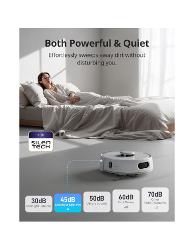 Aspiradora Robot SwitchBot K10+ Pro Compacta con 4 Bolsas
