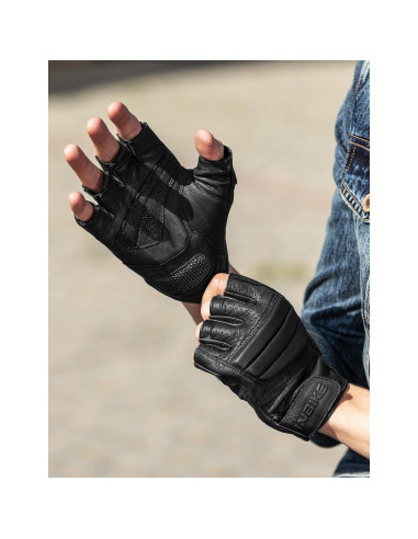 Guantes de Moto INBIKE de Piel de Cabra Transpirables XL