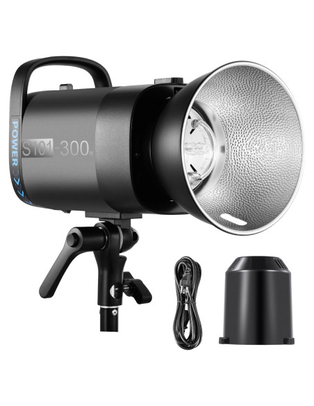 Flash Estroboscópico NEEWER S101-300W 300Ws 5600K para Estudio Flash Estroboscópico NEEWER S101-300W 300Ws 5600K para Estudio