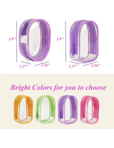 Estuche Transparente PVC para Muñecas Miniatura Yushen 4 Pcs 2
