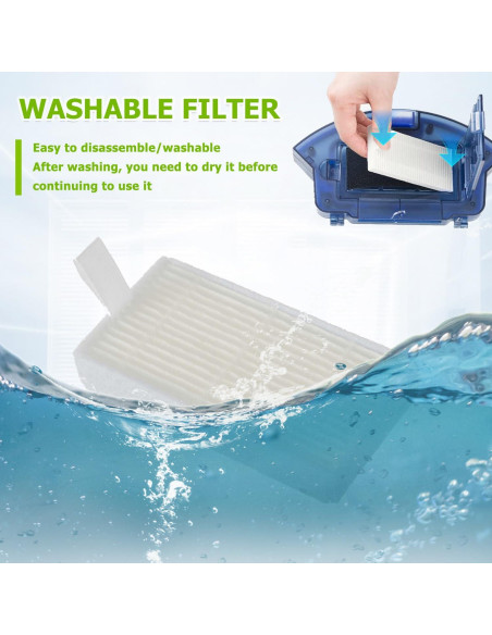 Filtros HEPA EPLZON para Aspiradoras I-LIFE V3 V5 - Paquete 10 Piezas Filtros HEPA EPLZON para Aspiradoras I-LIFE V3 V5 - Paquete 10 Piezas