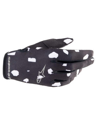 Guantes Radar Alpinestars Negro/Blanco 2X Ligero