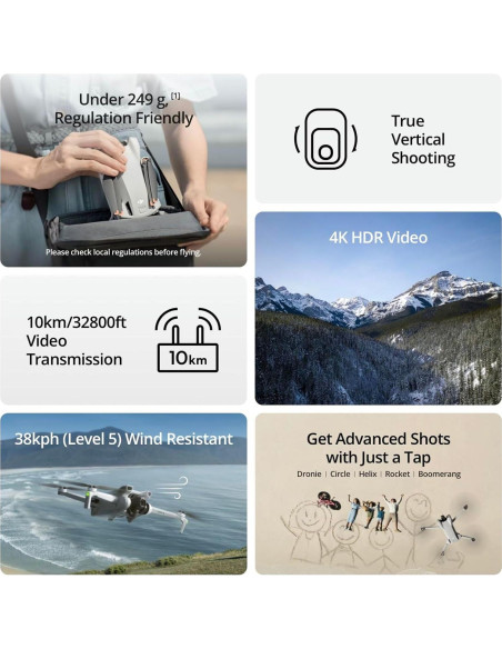 Drone DJI Mini 3 Combo Volar Más con 3 Baterías 4K Drone DJI Mini 3 Combo Volar Más con 3 Baterías 4K