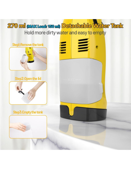 Aspiradora de Ventanas EAVE Eléctrica 1.1KPa 40min 270ml Aspiradora de Ventanas EAVE Eléctrica 1.1KPa 40min 270ml