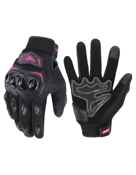 Guantes de Motocicleta KEMIMOTO XL Rosa Transpirables Guantes de Motocicleta KEMIMOTO XL Rosa Transpirables