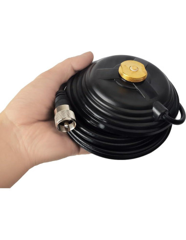 Base Magnética NMO QUANZHOU 110mm con Cable Coaxial RG58 5m