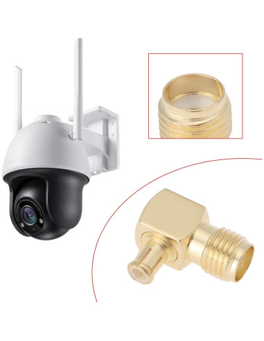 Adaptador SMA hembra a MCX macho 90 - 2 Pcs - Micro Traders