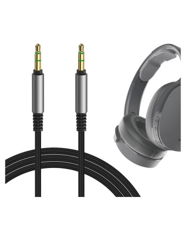 Cable de audio GEEKRIA 3.5mm para Skullcandy Hesh Evo y más