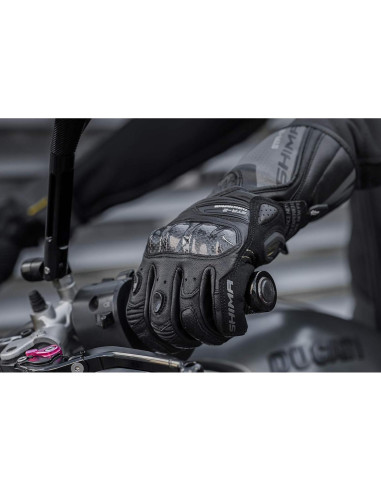 Guantes de Moto SHIMA STR-2 para Hombres - Cuero Táctil