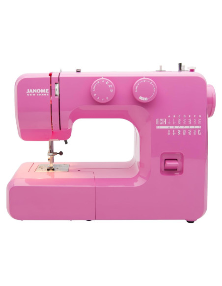 Máquina de Coser Janome Sorbete Rosa 15 Puntos Estructura Metal Máquina de Coser Janome Sorbete Rosa 15 Puntos Estructura Metal