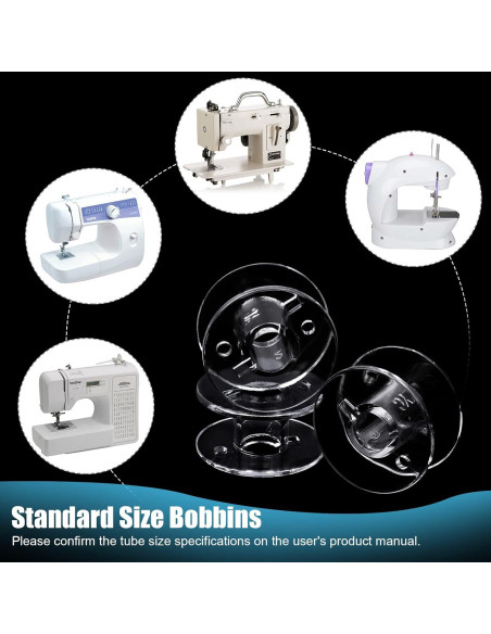 50 Bobinas de Plástico para Máquina de Coser Joyberg - Estándar 50 Bobinas de Plástico para Máquina de Coser Joyberg - Estándar