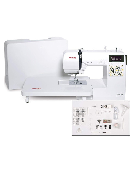 Máquina de Coser Computarizada Janome JW8100 con 100 Puntadas Máquina de Coser Computarizada Janome JW8100 con 100 Puntadas
