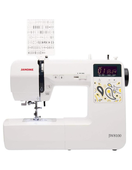 Máquina de Coser Computarizada Janome JW8100 con 100 Puntadas Máquina de Coser Computarizada Janome JW8100 con 100 Puntadas
