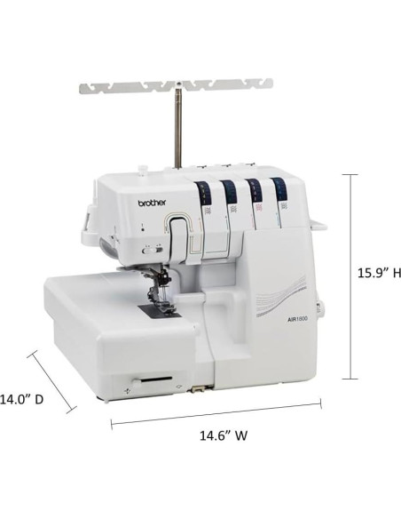 Overlock Brother AIR1800 con Hilo de Aire y LED 2/3/4 Hilos Overlock Brother AIR1800 con Hilo de Aire y LED 2/3/4 Hilos