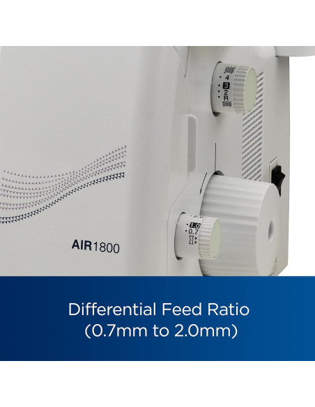 Overlock Brother AIR1800 con Hilo de Aire y LED 2/3/4 Hilos Overlock Brother AIR1800 con Hilo de Aire y LED 2/3/4 Hilos