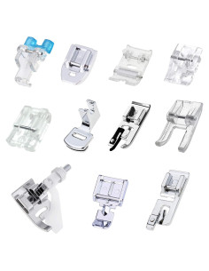 Kit de 11 Pies de Prensatelas ZKSM para Máquina de Coser