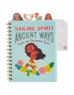 Cuaderno Disney Moana 96 Páginas Rayadas Espiral A5