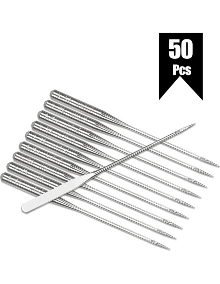 50 Agujas de Bordado para Máquina de Coser Brother 65/9 50 Agujas de Bordado para Máquina de Coser Brother 65/9