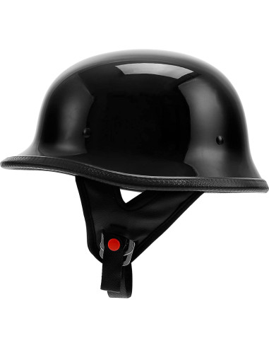 Casco XFMT Chopper Cruiser Biker Negro Brillante M