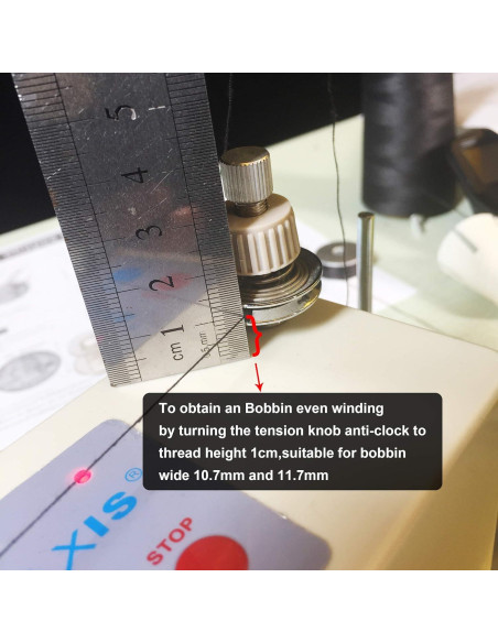 Eje Enhebrador Automático Portátil Tomsewing para Bobinas L M Eje Enhebrador Automático Portátil Tomsewing para Bobinas L M