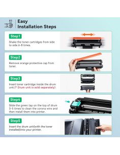 Cartucho de Tóner Compatible PRINPUSE TN830XL para Brother 2