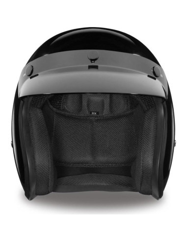 Casco Daytona Cruiser 3/4 Abierto Negro Brillante Unisex